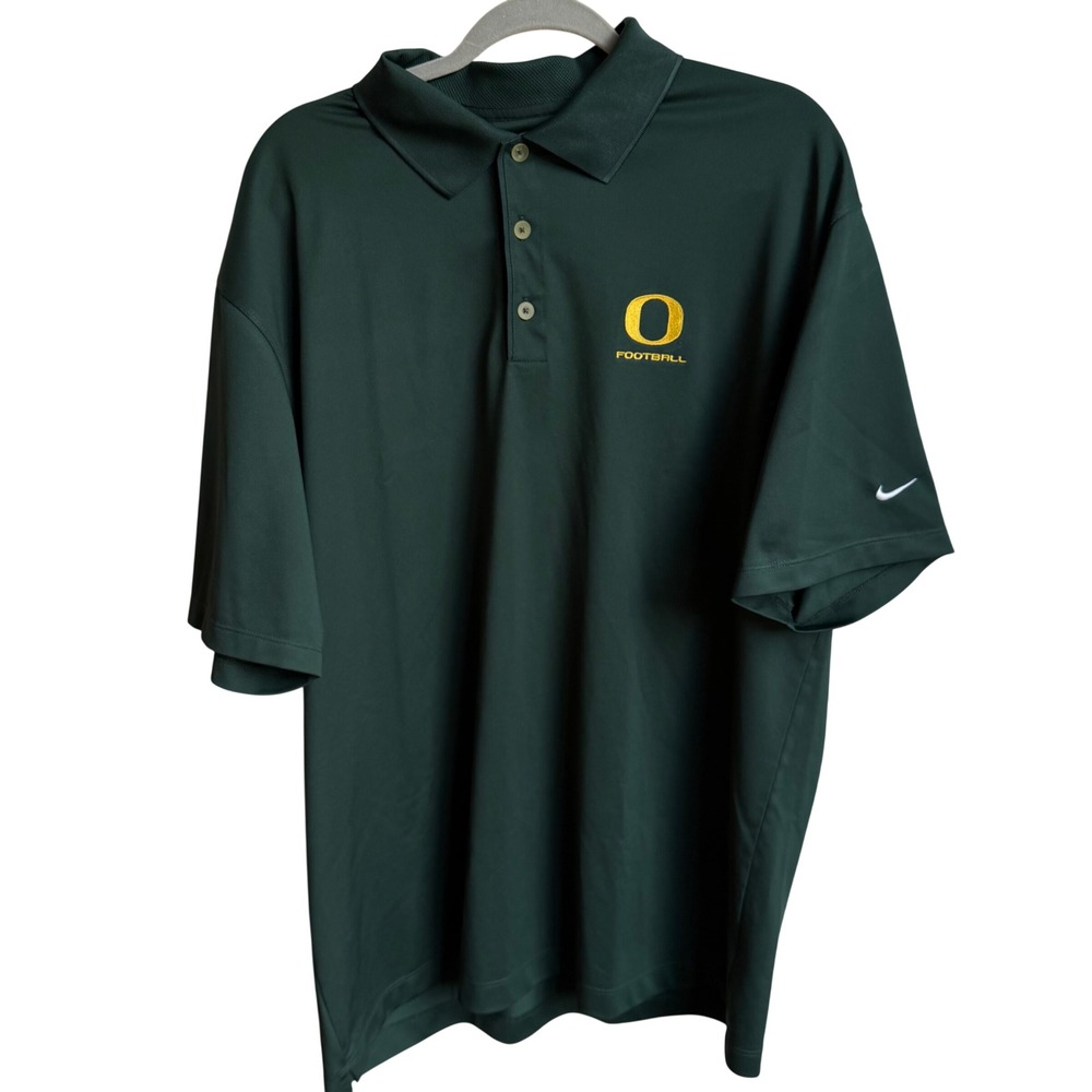 Nike Golf Oregon Ducks Polo XL Green Lightweight University of Oregon Football